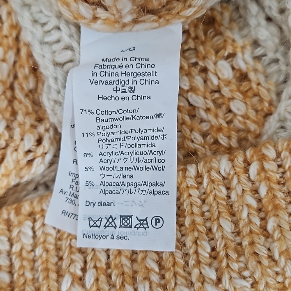 Madewell Baez Pullover Sweater in Stripe NWT Size Large - Picture 6 of 6